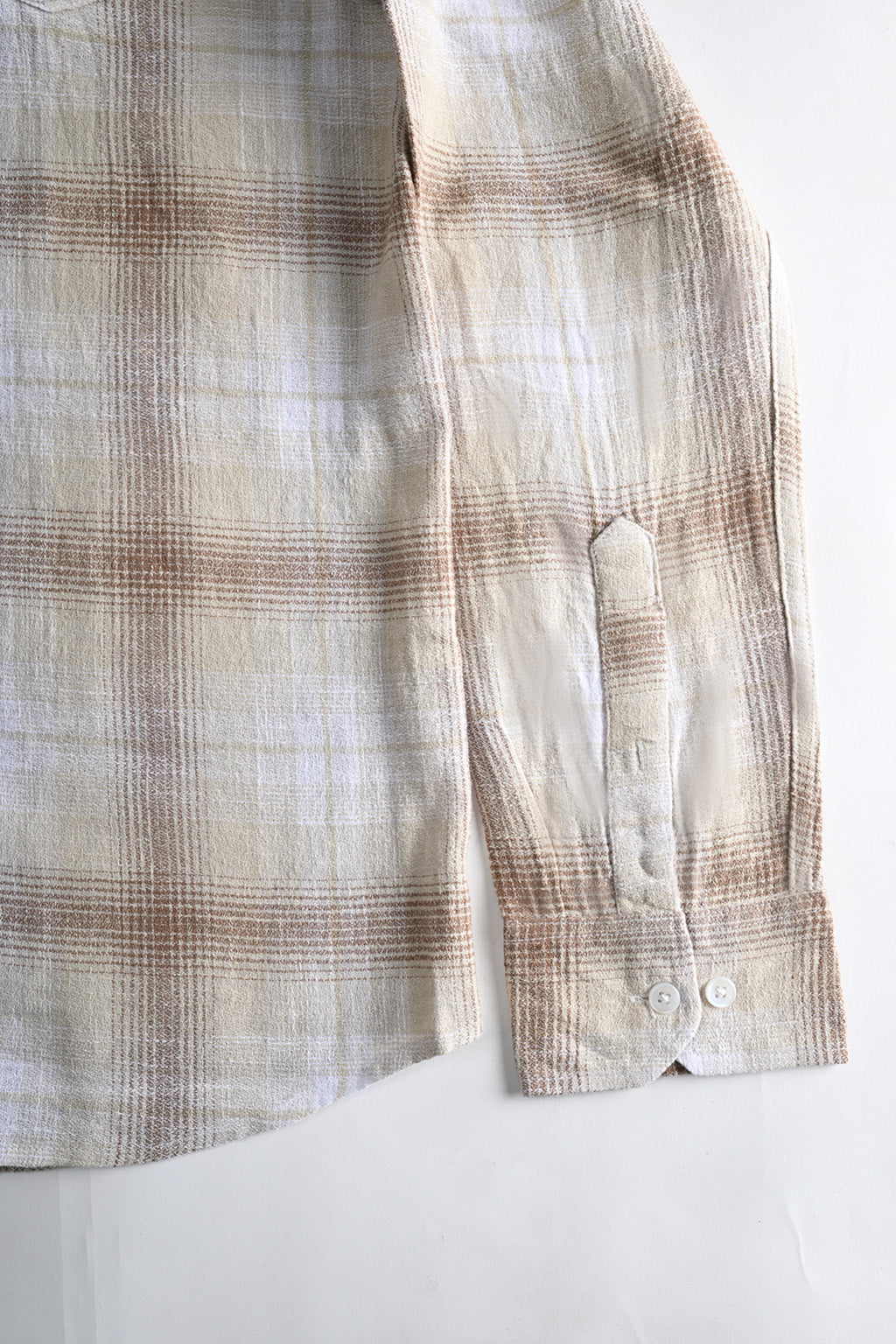 Dobby Cotton Shirt - Sand Brown