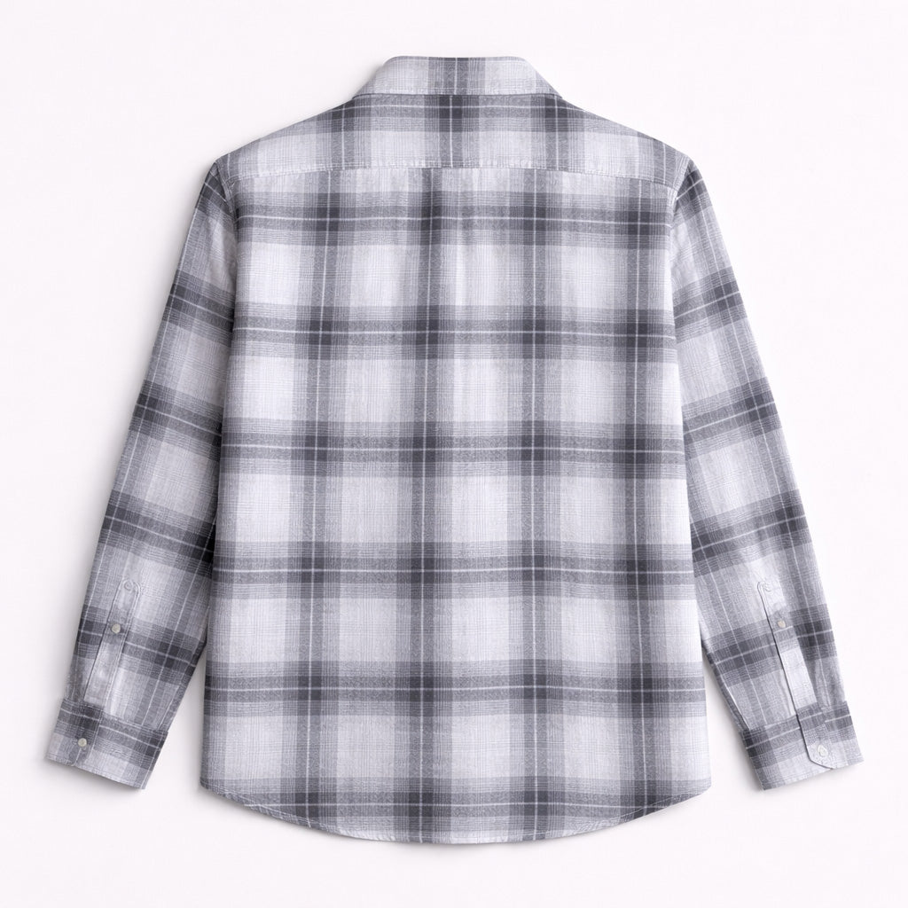 Dobby Cotton Shirt - Ash Grey
