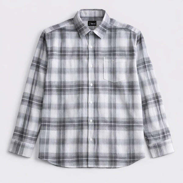 Dobby Cotton Shirt - Ash Grey
