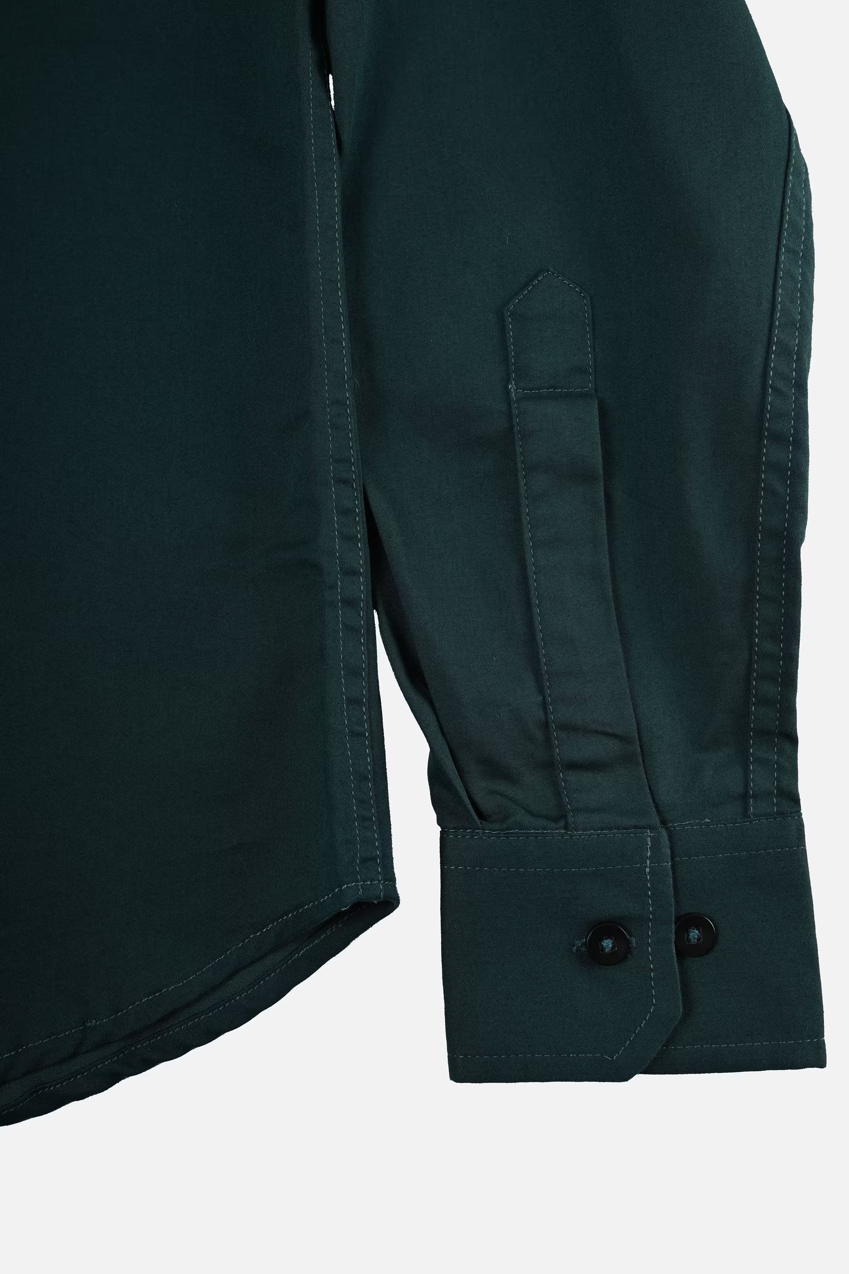 Satin Shirt - Pine Green