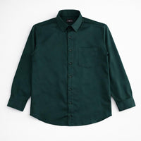 Satin Shirt - Pine Green