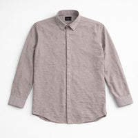 Crinkled Textured Shirt - Earth Brown