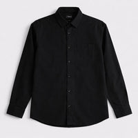 Standard Oxford Cotton Shirt - Black