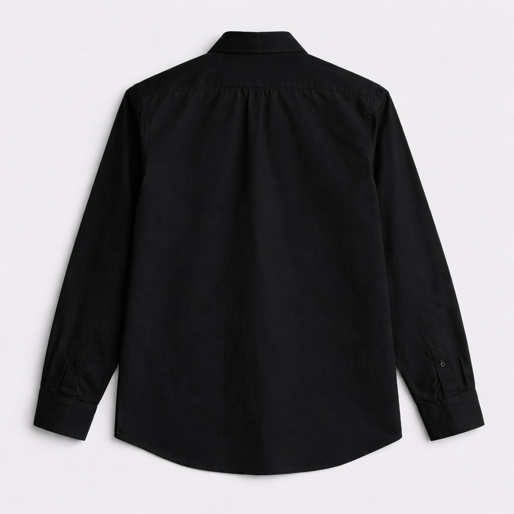 Standard Oxford Cotton Shirt - Black
