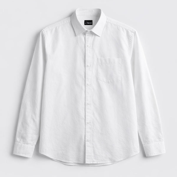 Standard Oxford Cotton Shirt - White