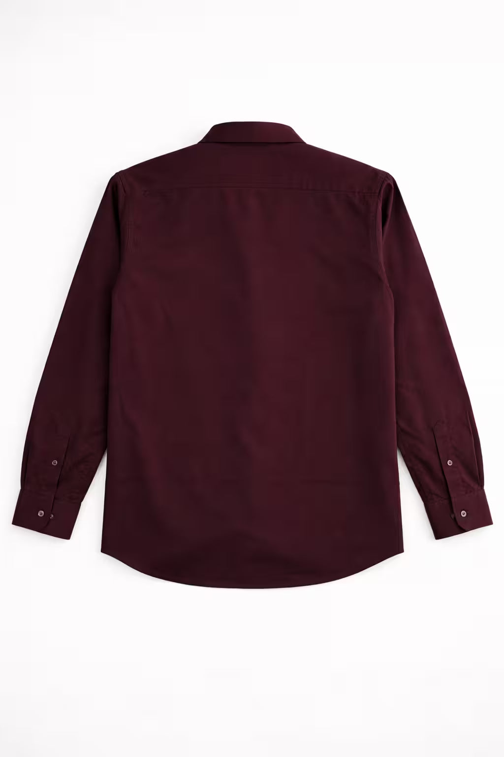 Satin Shirt - Merlot Wine