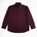 Satin Shirt - Merlot Wine