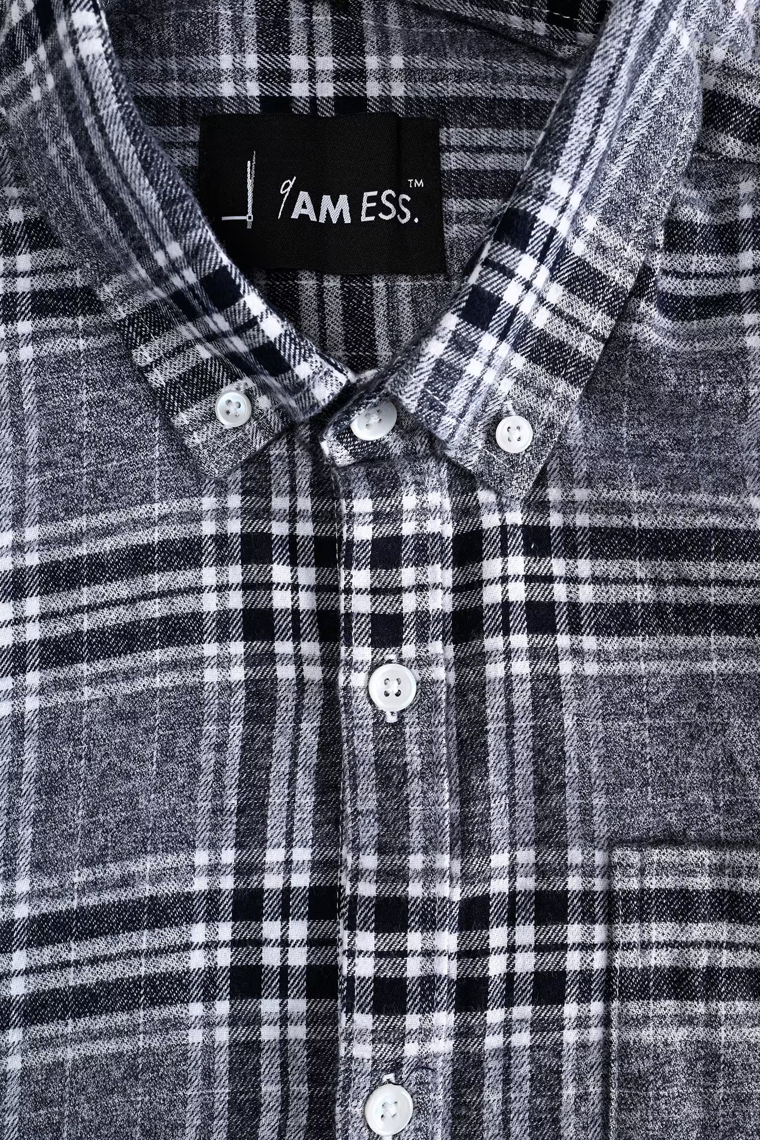 Wool-Blend Check Shirt