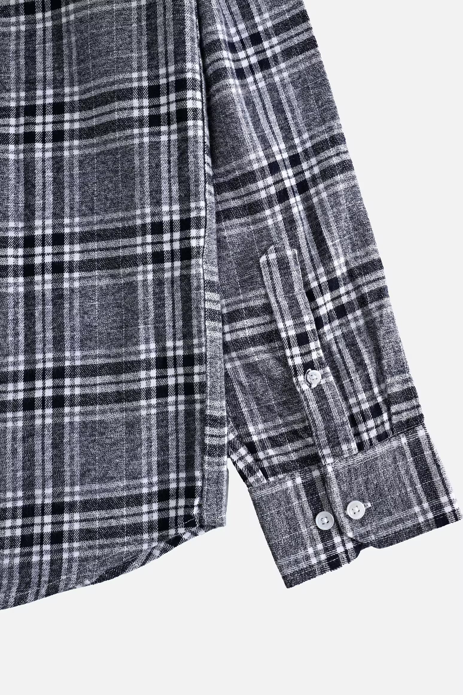 Wool-Blend Check Shirt