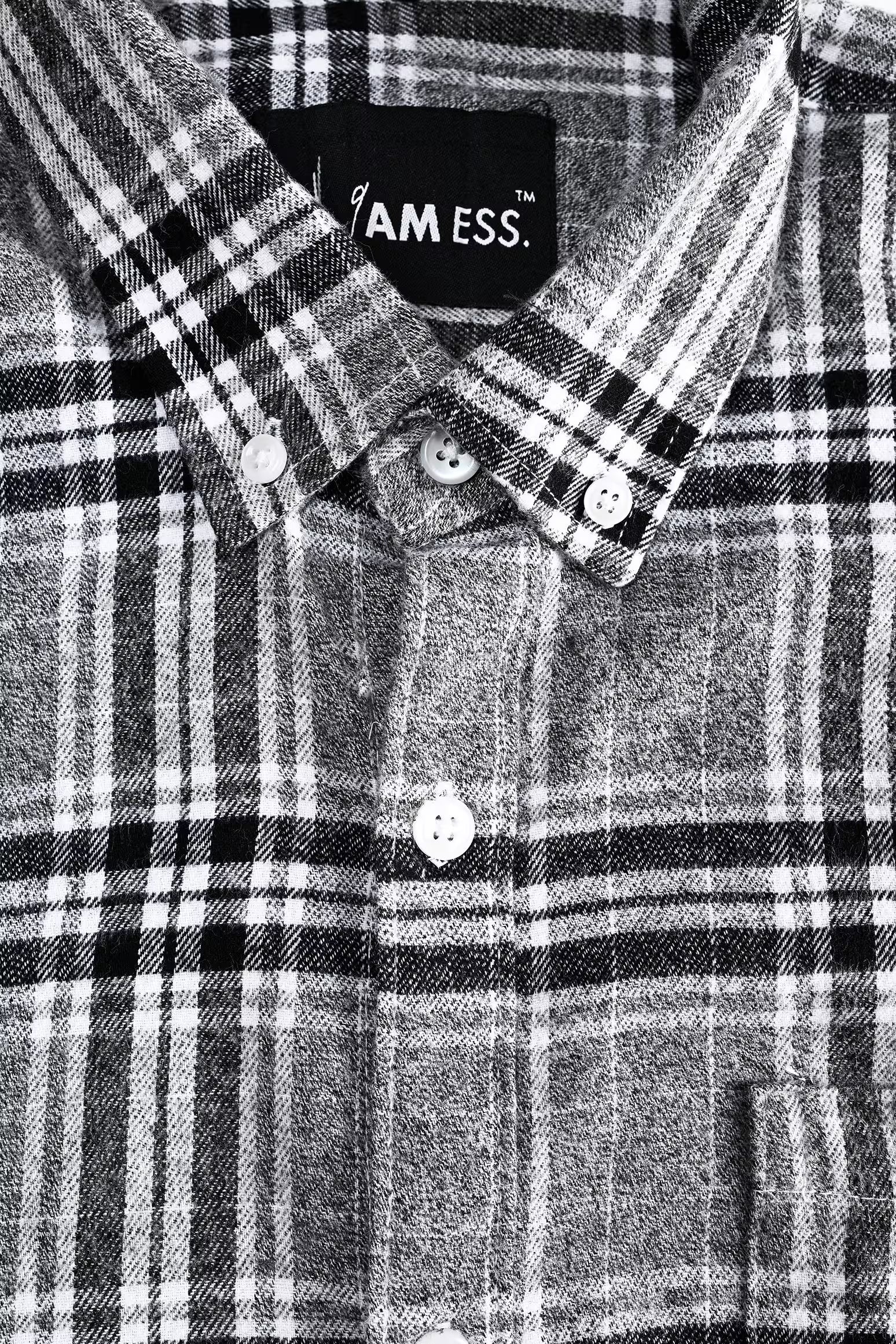 Wool-Blend Check Shirt