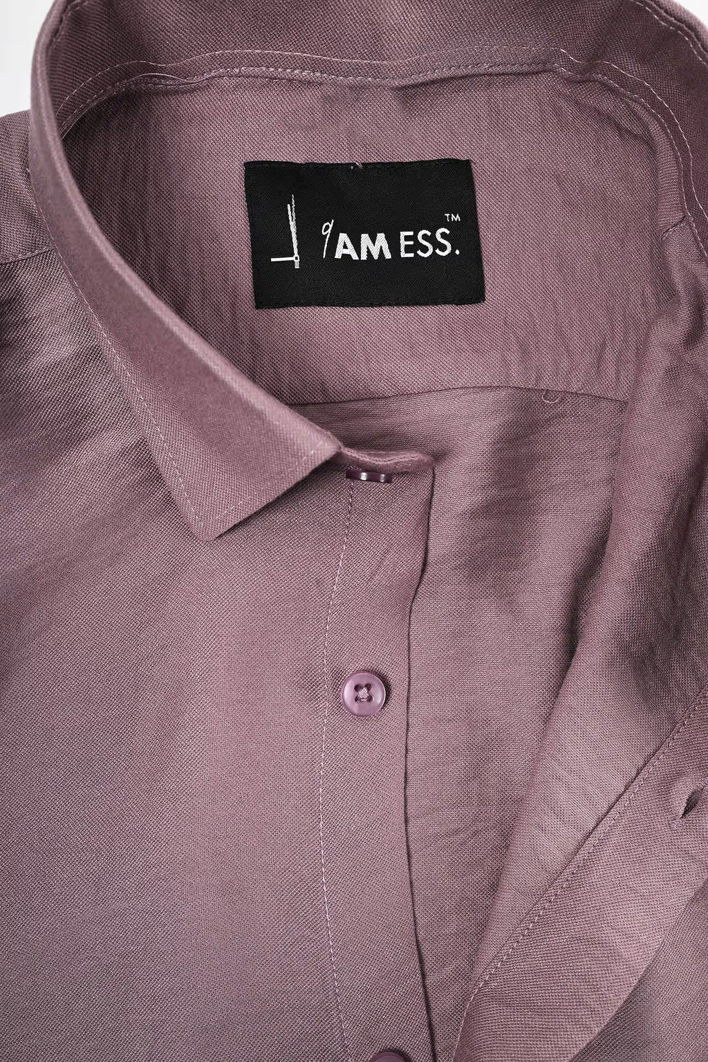 Crinkled Textured Shirt - Muted Rose