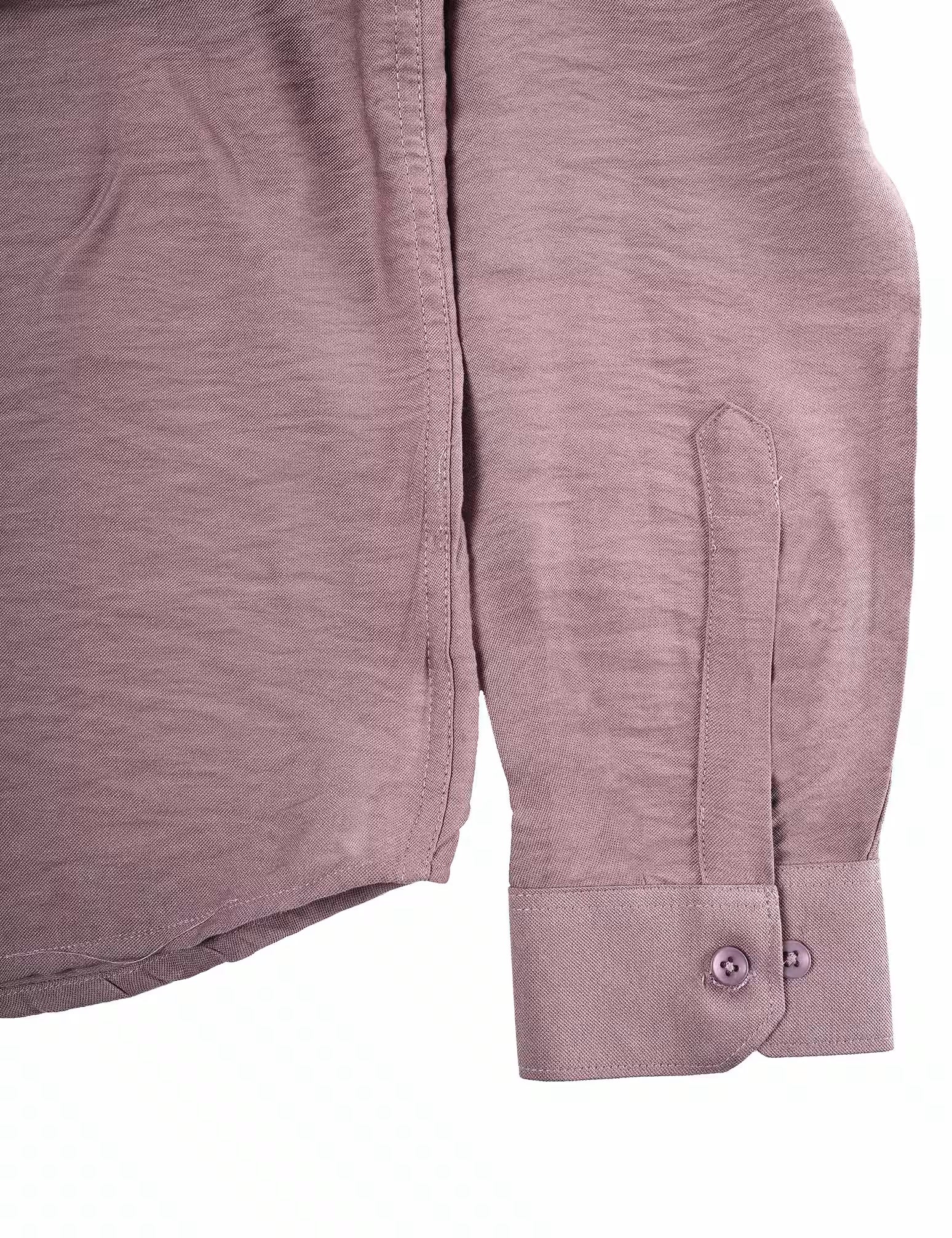 Crinkled Textured Shirt - Muted Rose